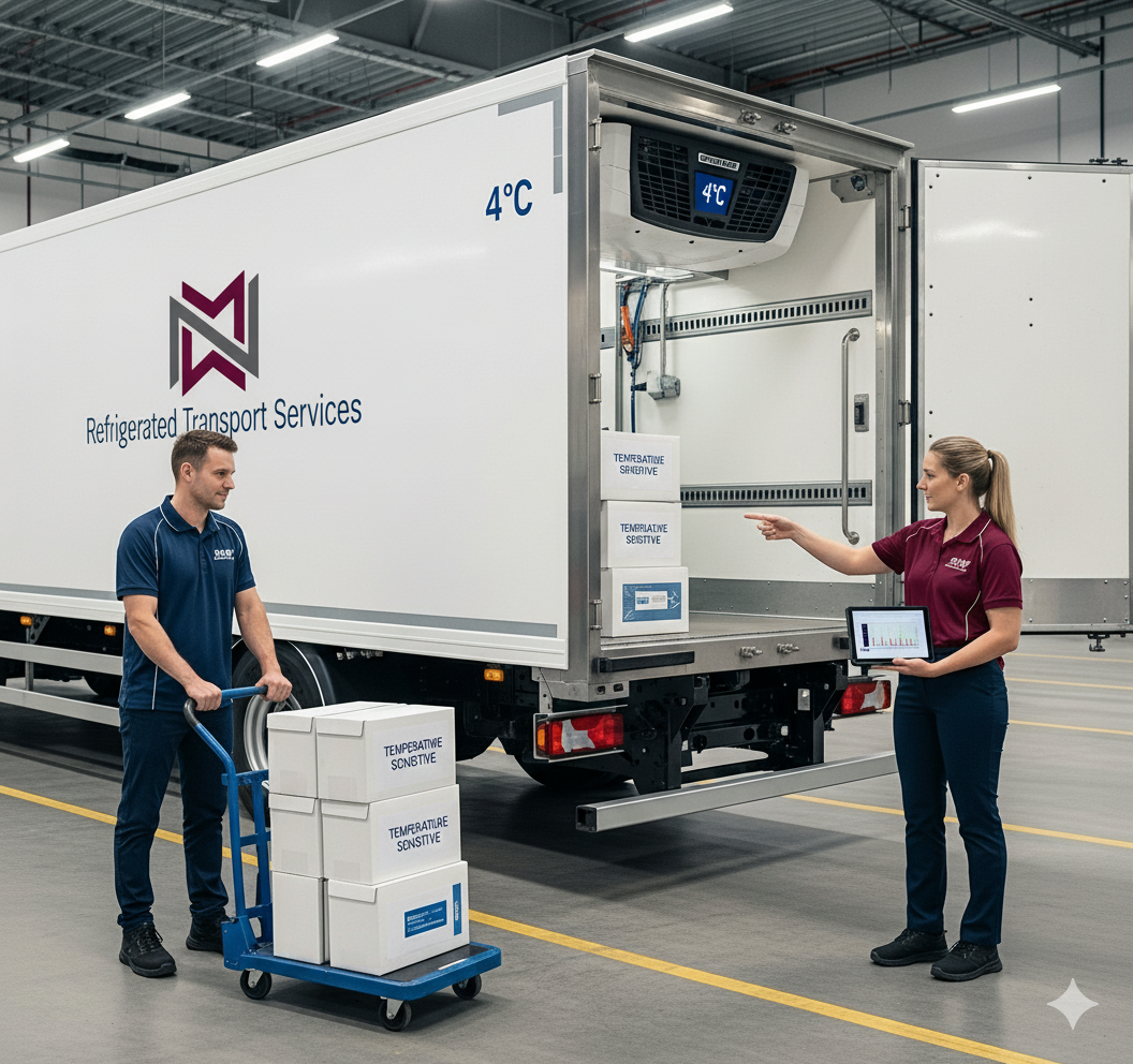 Clean interior of a medical transport vehicle